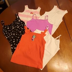Girls tank top lot - assorted brands - size 7